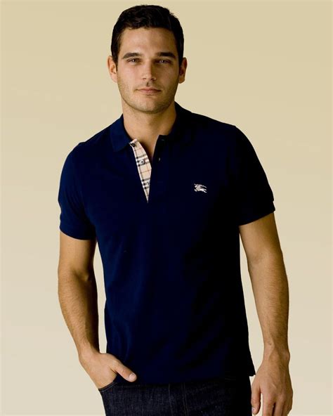 burberry men's polo blue|Burberry men's polo shirt sale.